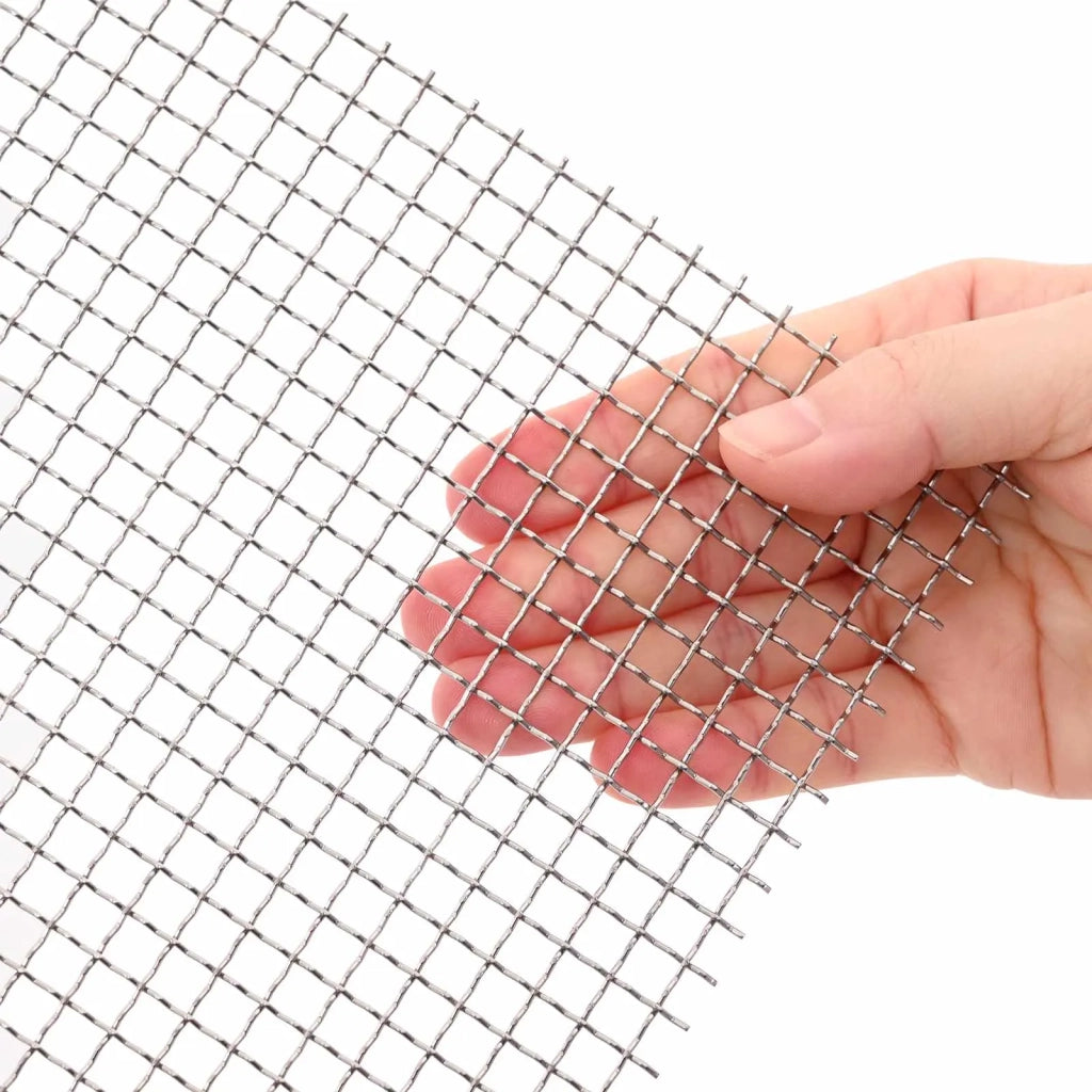 Rete per schermatura 40 x 1000 cm 3 Mesh Argento 42039631