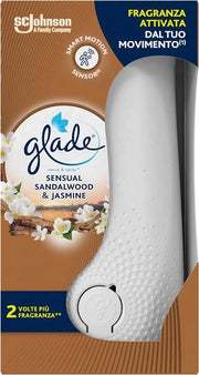 GLADE SENSE & SPRAY AUTOMATIC BASE + RICARICA 18 ML SENSUAL SANDALWOOD & JASMINE