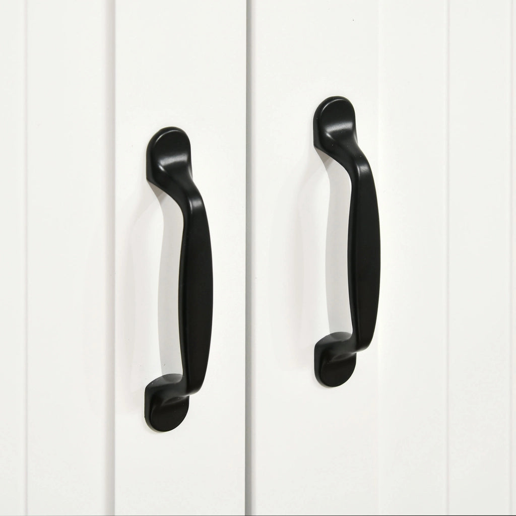 Cassettiera Moderna con 4 Cassetti e Anta ¨C Zephmum ¨C Bianco 105x40x76