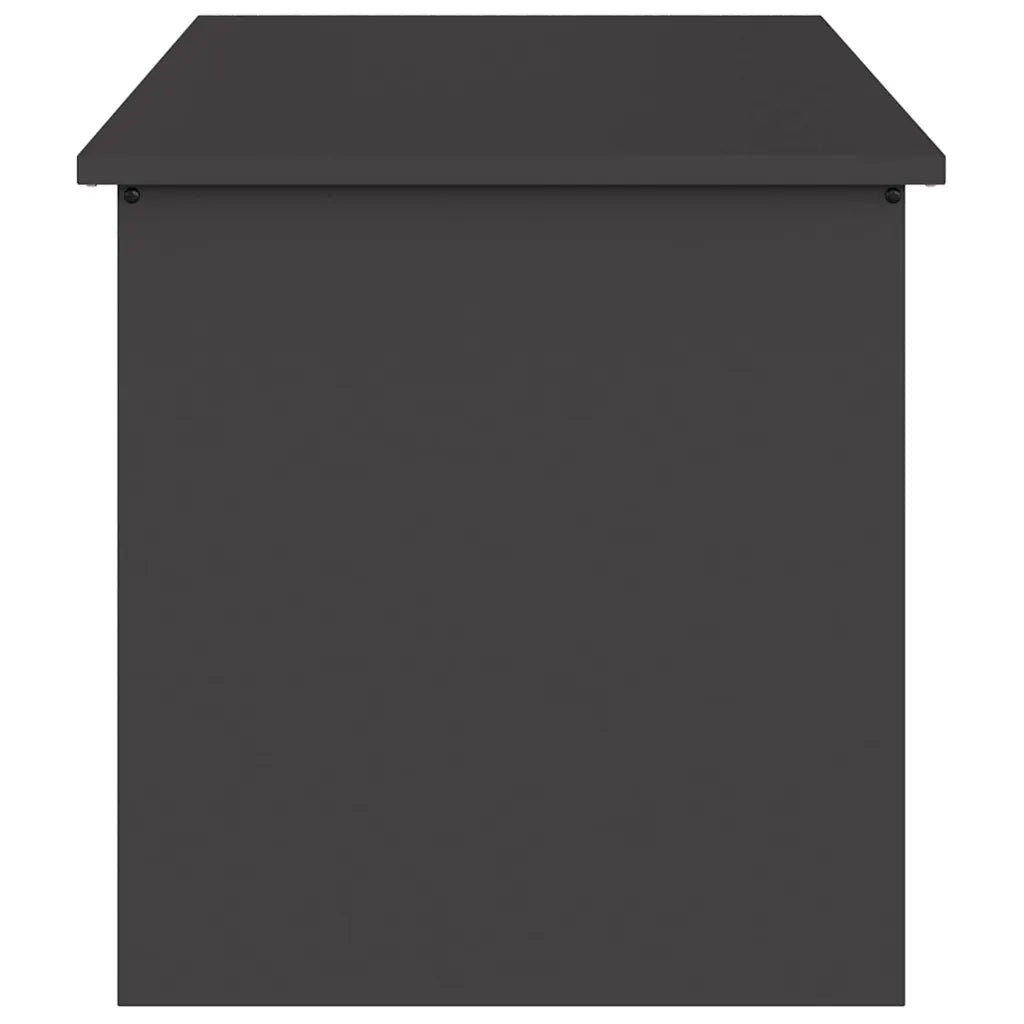Scatola di Stoccaggio Esterno Nero 100 x 50,5 x 50 cm Acciaio 874560