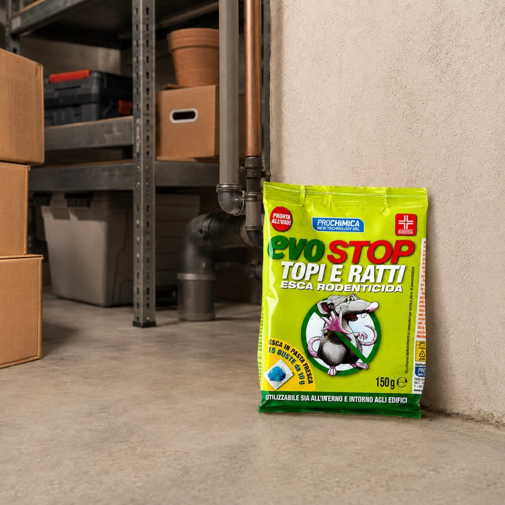 Prochimica evostop topi e ratti esca rodenticida 15 esche da 10 gr (150 gr)