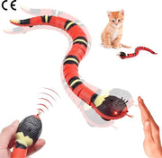 Induttore RC-Slangenspezzo per Bambini e Animali Domestici - Interattivo e Elettrico Giocattolo per Gatti e Cani - Sensore Intelligente - Ricaricabile via USB - 39 cm