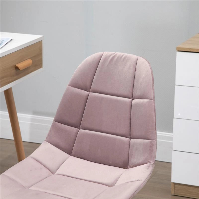 SEDIA GIREVOLE PER SCRIVANIA UFFICIO ERGONOMICA REGOLABILE ROSA