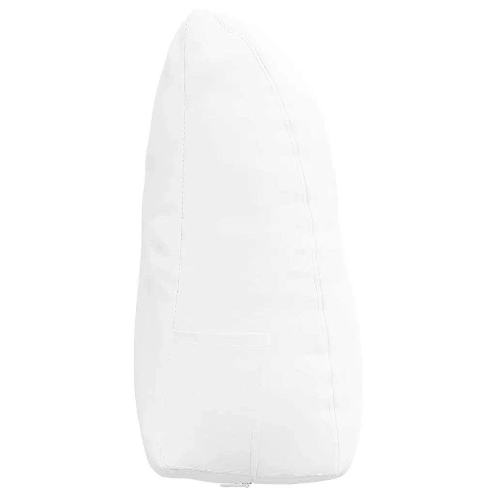 Cuscino per Schiena Bianco 60 x 24 x 50 cm Tessuto 42014394