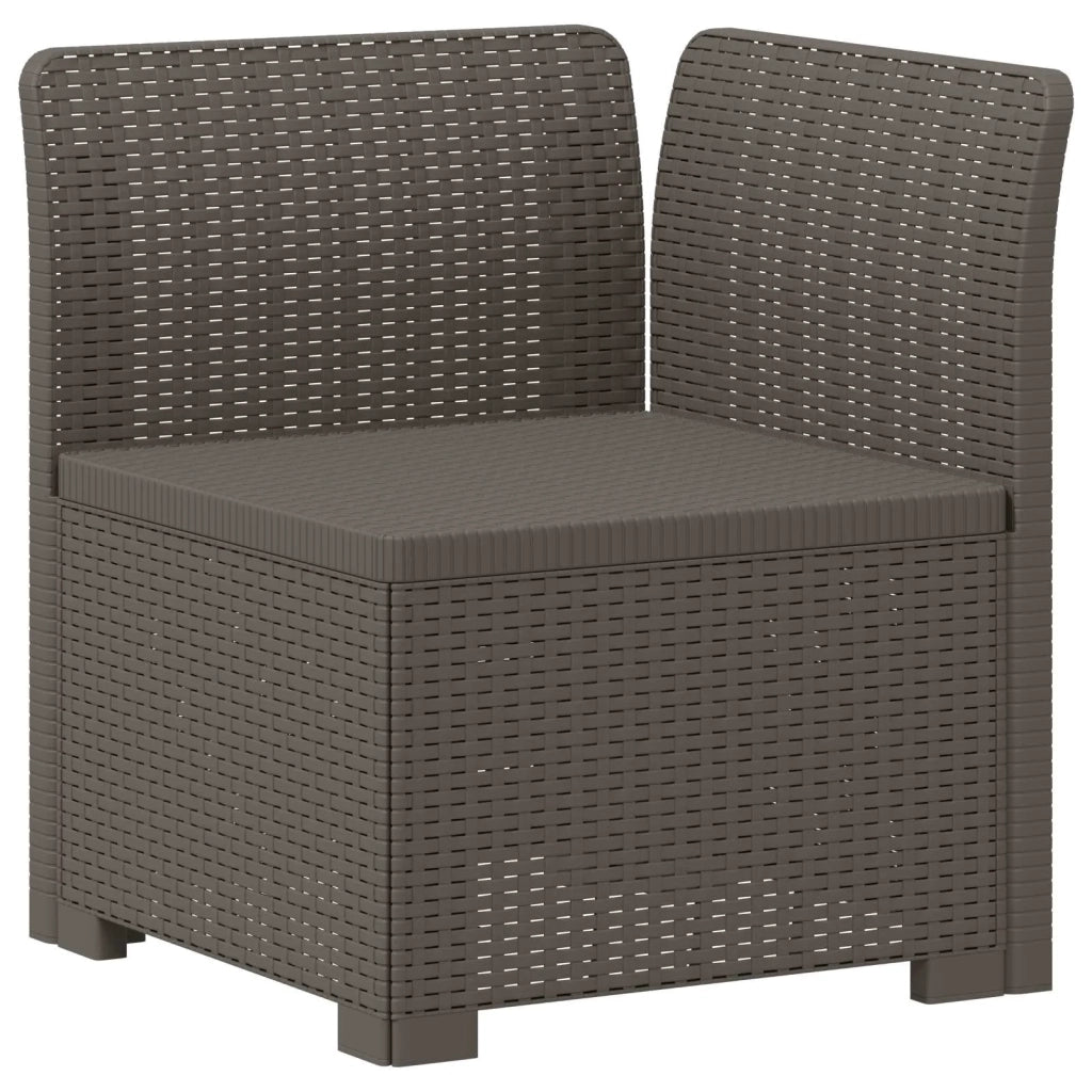 Divano da Giardino a 1 Posto con Cuscini Aspetto Rattan PP 8011847