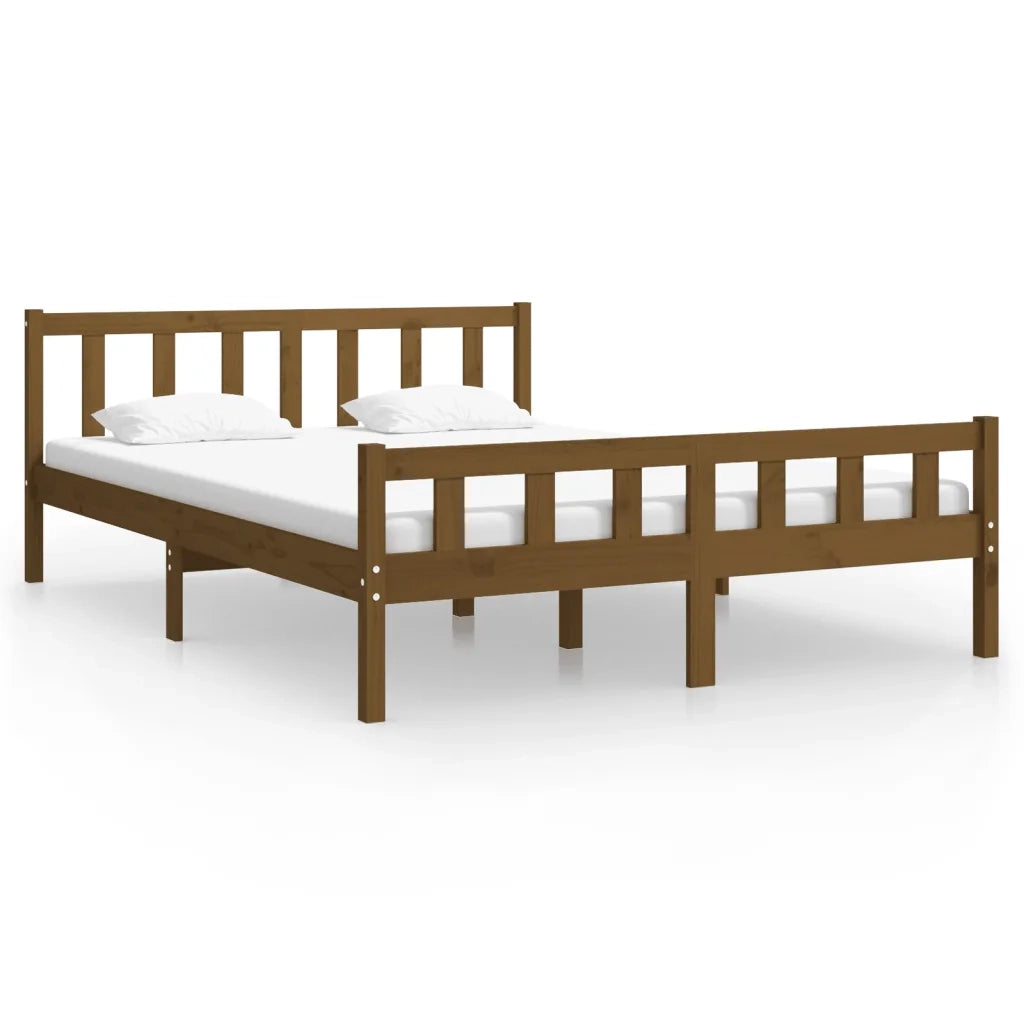 Giroletto senza Materasso Ambrato in Legno di Pino 120x200 cm 810677