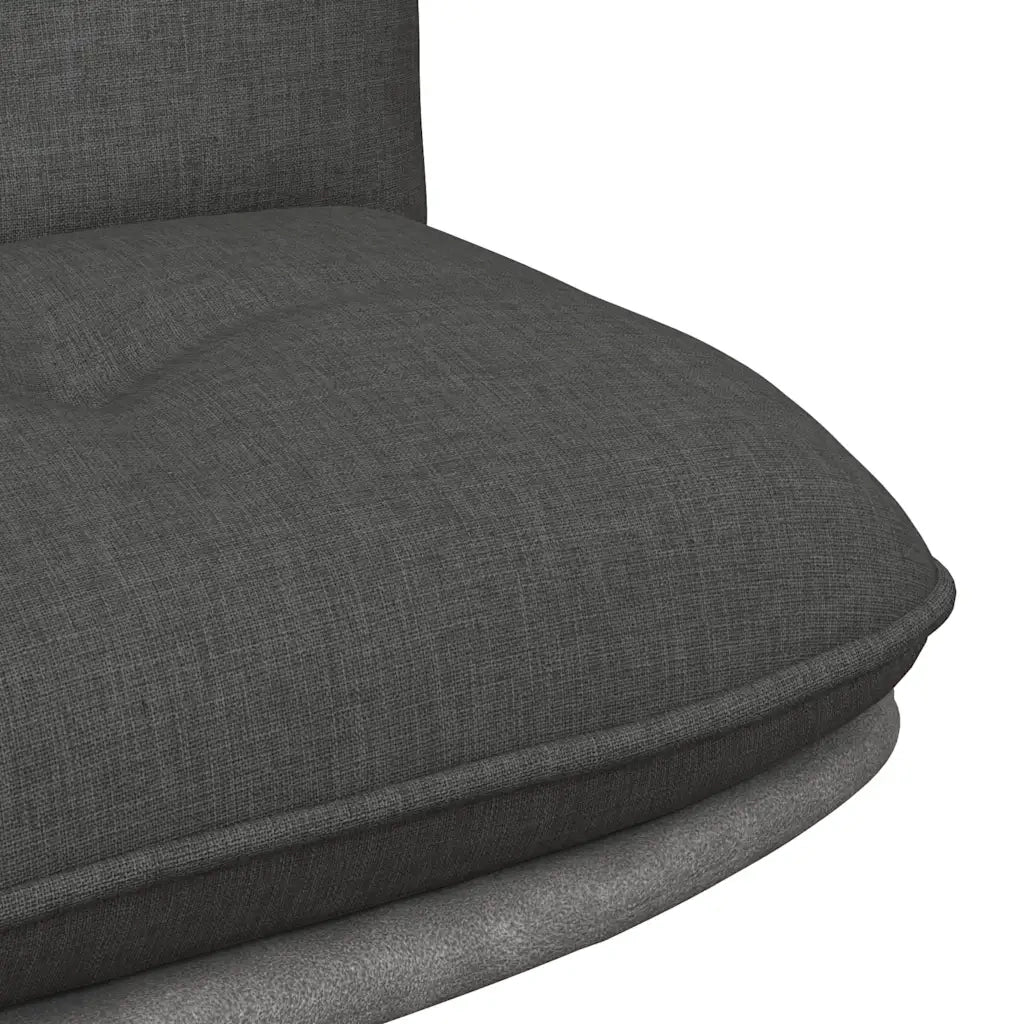 Sedia da Ufficio Girevole Grigio Scuro in Tessuto 4105390