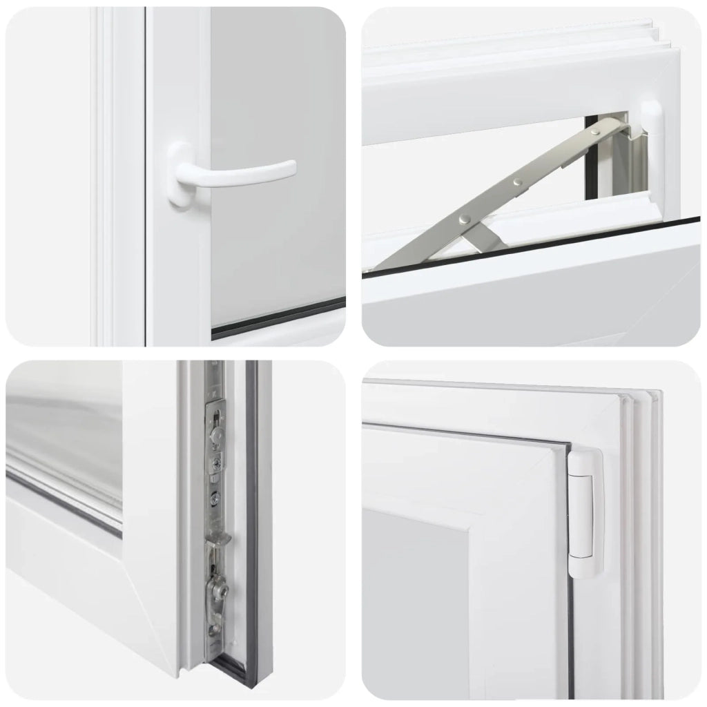 Finestra per Soffitta RISOR 60 x 60 cm PVC e Vetro Bianco CFW3807990