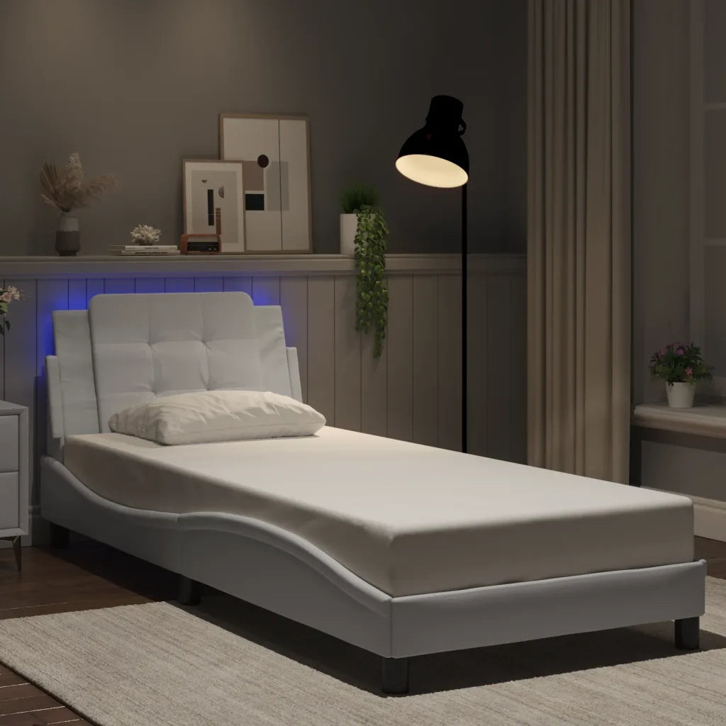 Giroletto con LED senza Materasso Zadar Bianco 80x200 cm 3214069