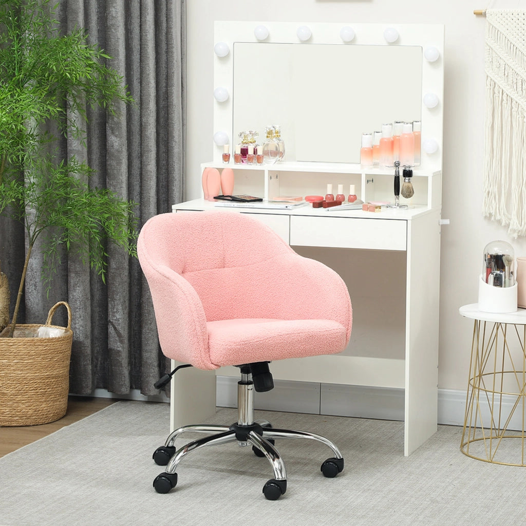 Poltrona da ufficio ergonomica regolabile ¨C zephmum ¨C imbottita rosa