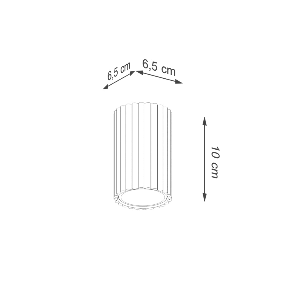 Lampada da soffitto KARBON 10 oro
