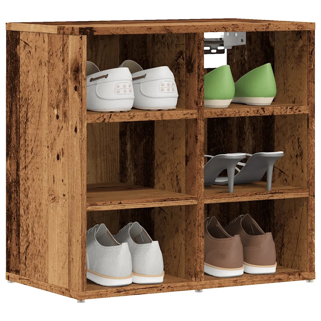 Scarpiera | Mobile per scarpe Legno Antico 52x30x50 cm