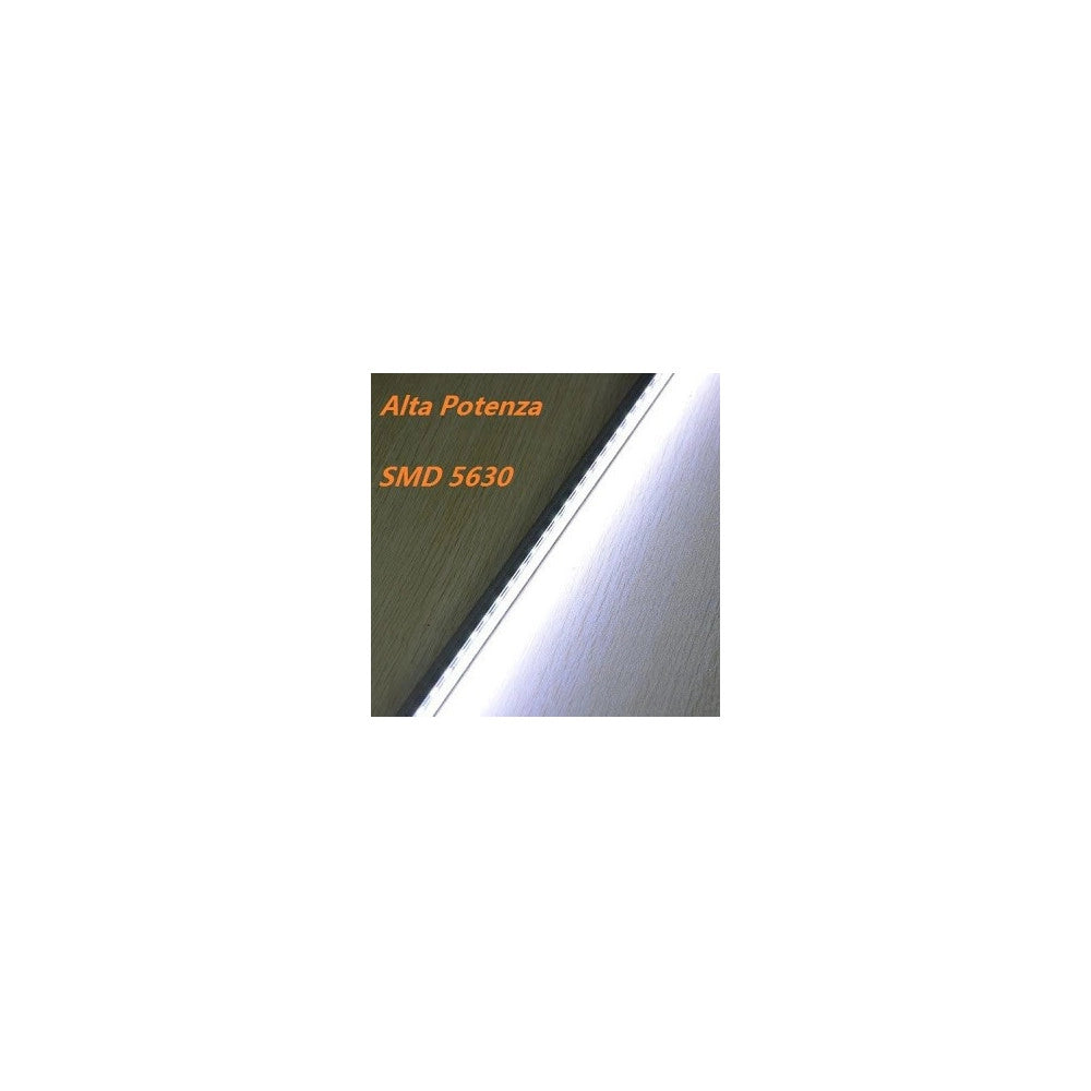 Trade Shop - Strip Striscia Rigida Barra 1 Metro A Led 5630 7020 5050 13w 72 Led Calda Fredda -