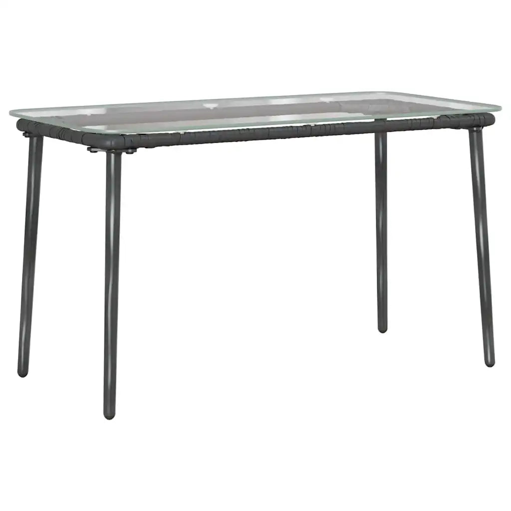 Tavolo da Giardino Nero 80 x 40 x 45 cm polyrattan 42010364