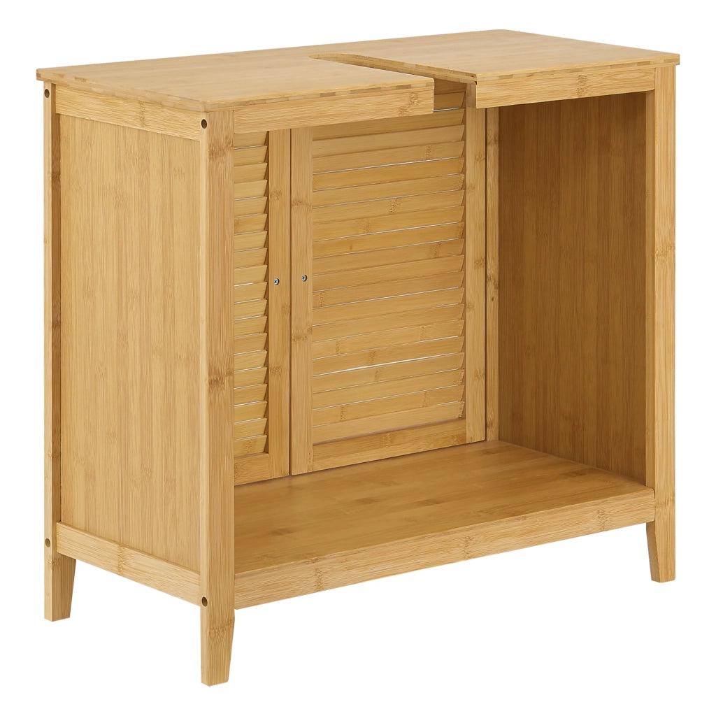 Mobile sottolavello con 2 ante 60 x 67 x 30 cm bambù 03_0007738