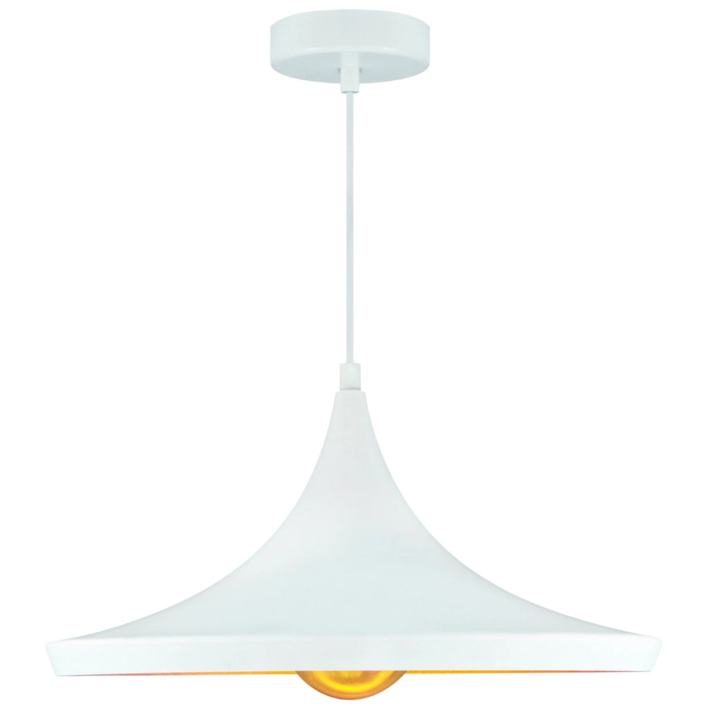 Lampada a sospensione Polux Modern bianco/oro E27 Ø36 cm