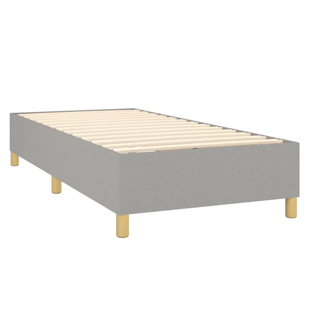 Giroletto a Molle con Materasso Grigio Chiaro 80x200 cm Tessuto 3142449