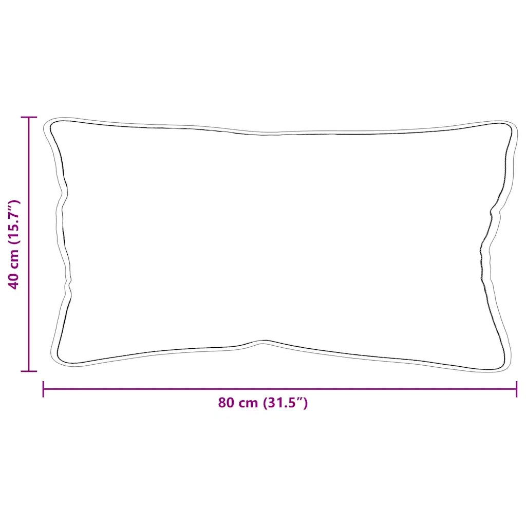 Cuscino con cuscino Bianco 80 x 40 x 20 cm Poliestere 42007814