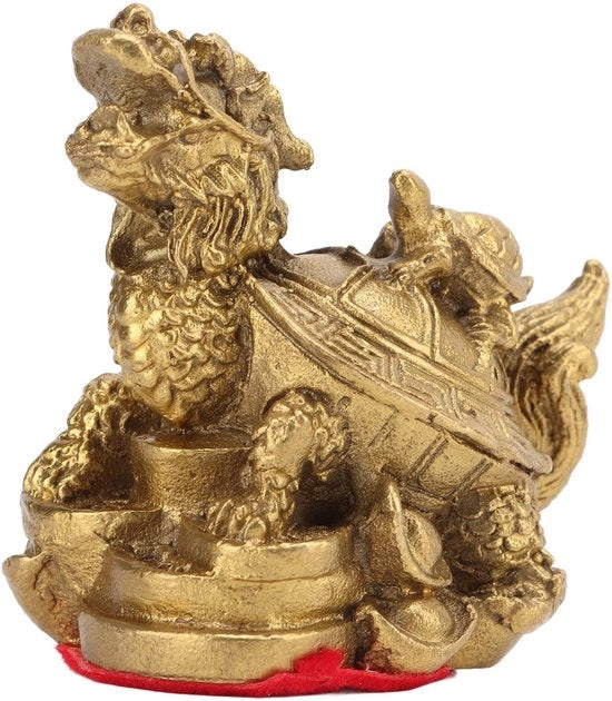 Decorazione Feng Shui per la Salute con Drago e Tartaruga
