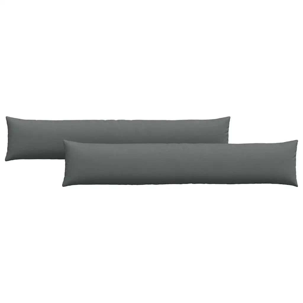 Cuscini da Divano 2 pcs Grigio scuro 200 x 40 cm Tessuto 42013869