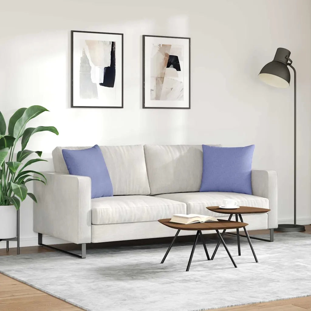 Cuscini da Divano 2 pcs Blu jeans 45 x 45 cm Tessuto 42013925