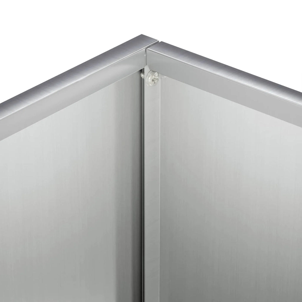 Vaso da giardino Argento 40 x 30 x 75 cm Acciaio zincato 8005508