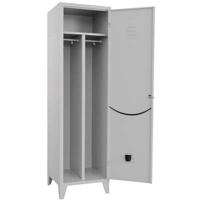 ARMADIO SPORCO PULITO MONTATO PROMETAL  VERN GRIGIO POSTI 1 H.MM 1795 MM  360X500