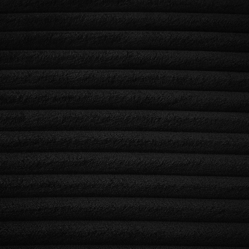 Chaise longue relax convertibile - uso poltrona e letto - in velluto a coste - nero