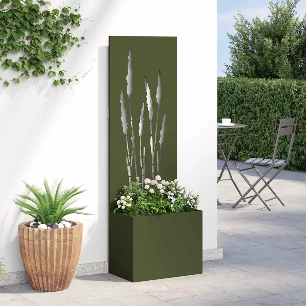Schermo per privacy in giardino Oliver verde 50 x 150 cm 876465