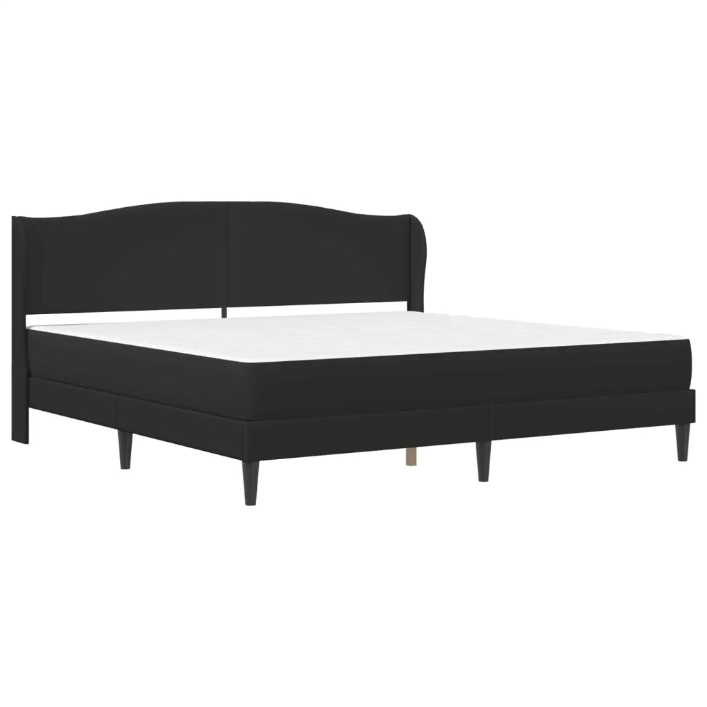Struttura del letto con testiera Nero 180 x 200 cm Similpelle 3415272