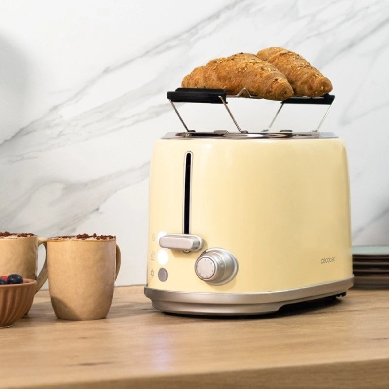 CECOTEC 03232 - Tostapane verticale Toast&Taste 1000 Retro Double Beige