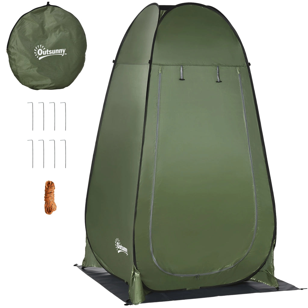 Cabina Doccia Portatile ¨C Minimal ¨C Verde Oliva 126x124x189 cm