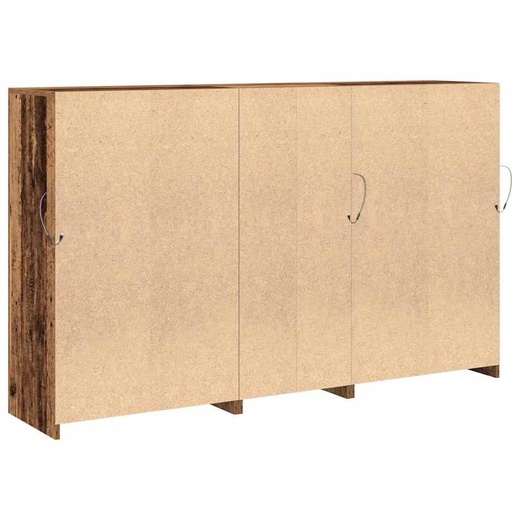 Madia LED Legno vecchio 162 x 37 x 100 cm Legno multistrato 3333122