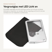 Verglassio con Luce LED e Tasca in Pelle
