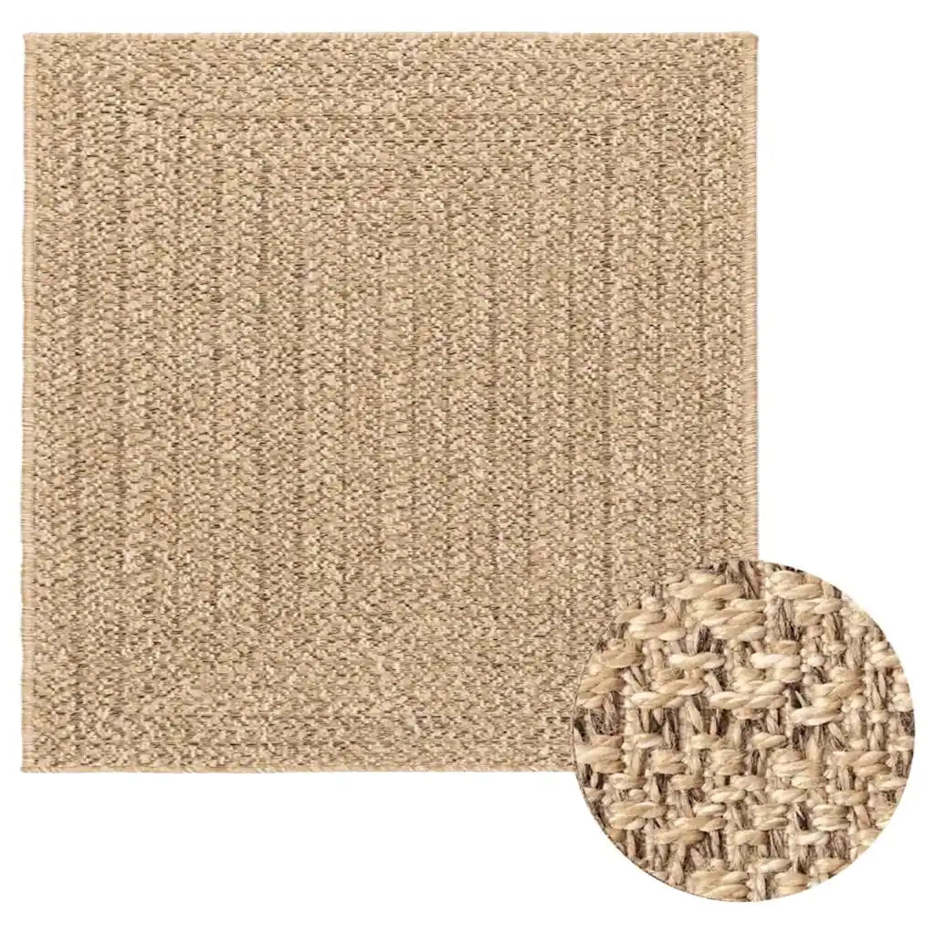 Tappeto ZIZUR 240x240 cm Aspetto Iuta per Interni ed Esterni 4006156