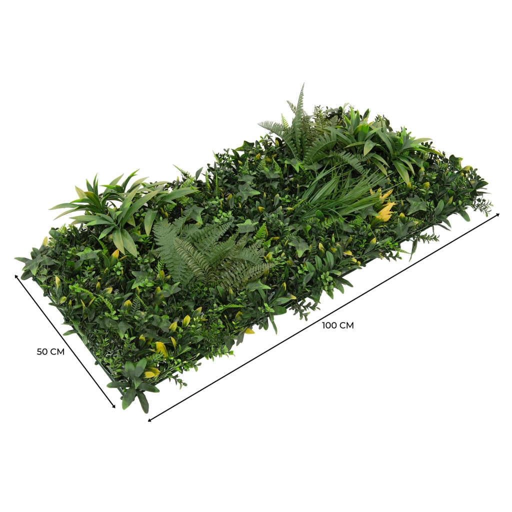 Pannello Parete Vegetale Artificiale Ayla 50x100 cm per Giardino e Casa