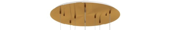 SOSP. OTTONE SAT. 5 LUCI TONDO VETRI PICCOLI (2 BRONZO+3 FUME') 1194OS-S5 TP-FB