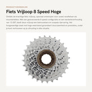 Ciclo da Pista 8 Velocità - Acciaio con Alta Resistenza - 13-28T Cambio - 497g Leggero - Sostenibile - Resistente alla Ruggine - Cassette