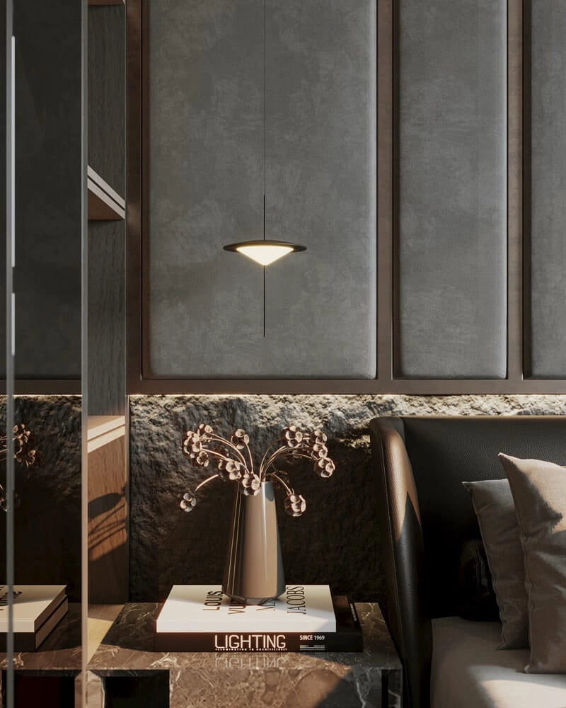 Lampada a sospensione nera Cone Ø39 LED 37W Maxlight