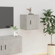 Mobile Porta TV a Parete-Mobile per TV-Credenza TV Grigio Cemento 40x34,5x40 cm