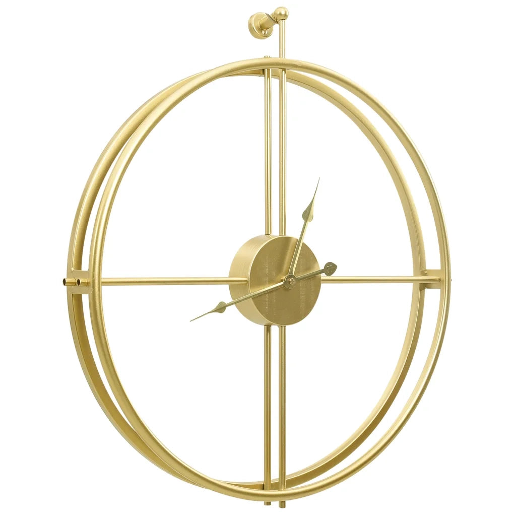 Orologio da Parete Oro 52 cm in Ferro 325170