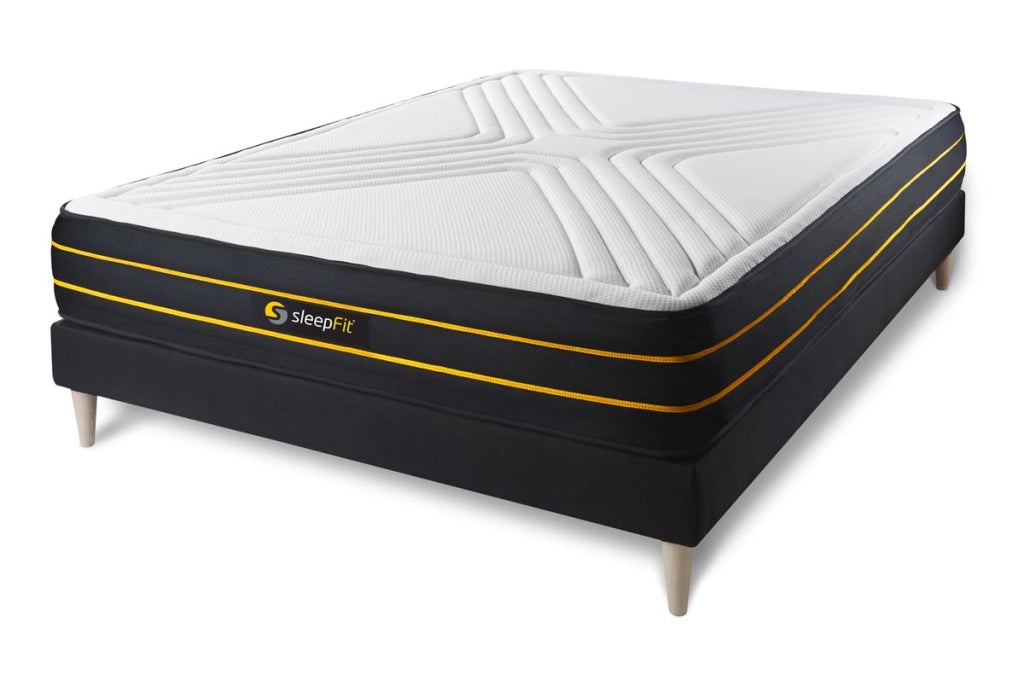Kit rete e materasso ULTRA 120x200cm - Spessore : 26cm - memory foam e micro-molle insacchettate - Bilanciato