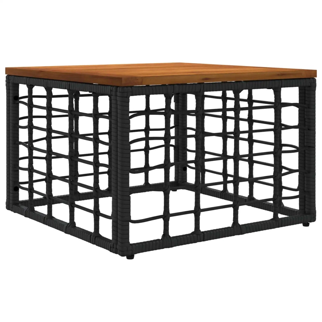 Set di divani da esterno 11 pz Nero e Grigio scuro polyrattan 3437623