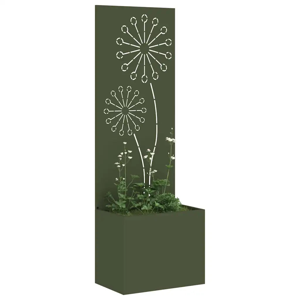 Schermo per privacy in giardino Oliver verde 50 x 150 cm 876458