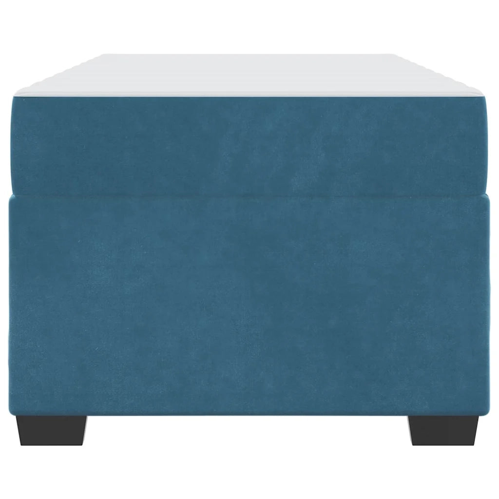 Struttura del letto con materasso Blu Scuro 90 x 190 cm Tessuto 3399264