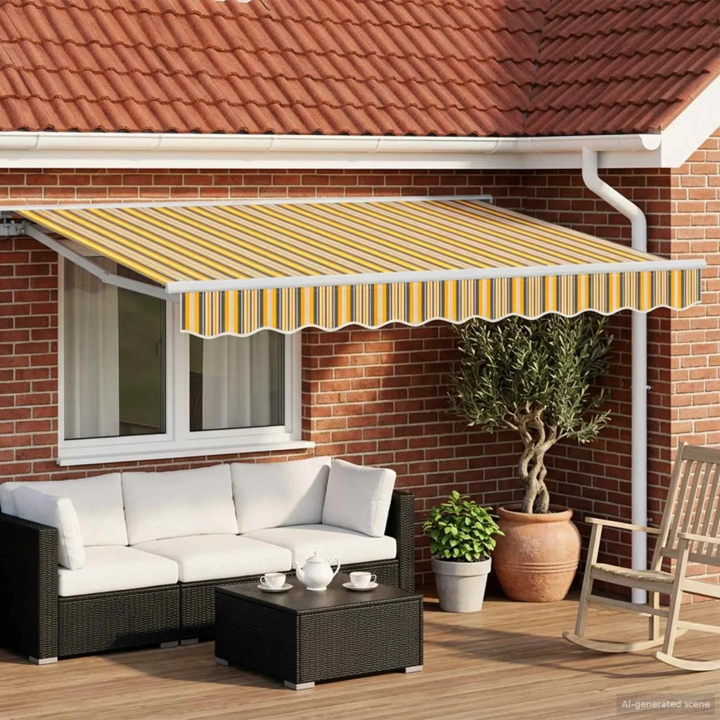 Cornice per Tenda Manuale con LED 3,5 x 2,5 m 3420602