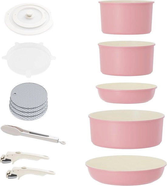 Set di Pannelli Induttivi - Antiscivolo - Riutilizzabili - 6 Pezzi - Pietra Granito