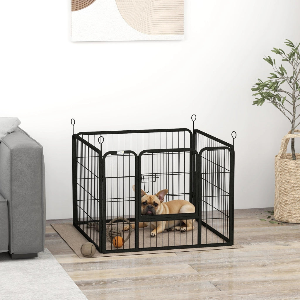 Parco per cani pieghevole 4 pannelli ¨C Minimal ¨C 82x82x60 cm grigio