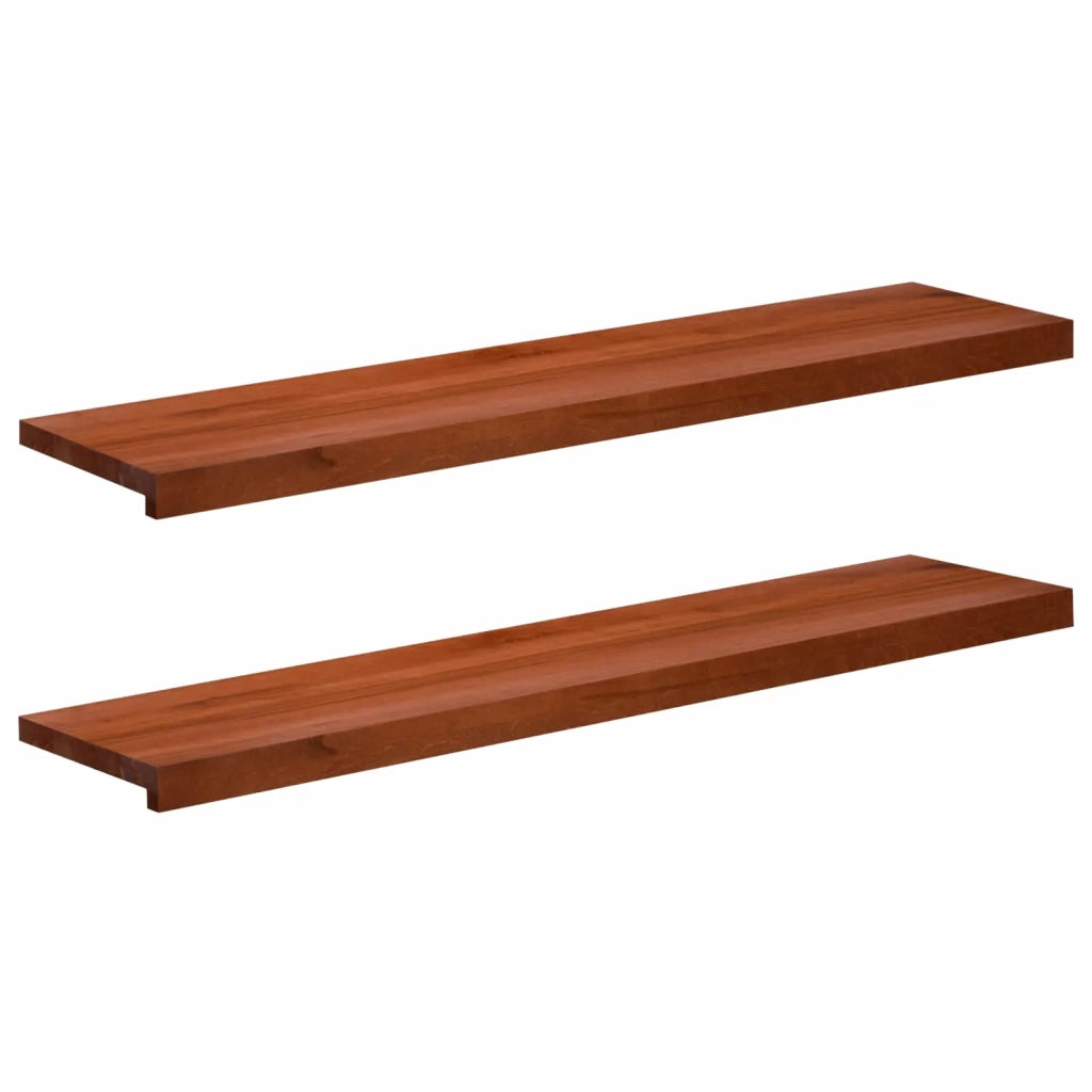 Tappeti per scale 2 pz 120 x 25 x 2 cm Marrone 3446153