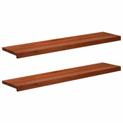 Tappeti per scale 2 pz 120 x 25 x 2 cm Marrone 3446153